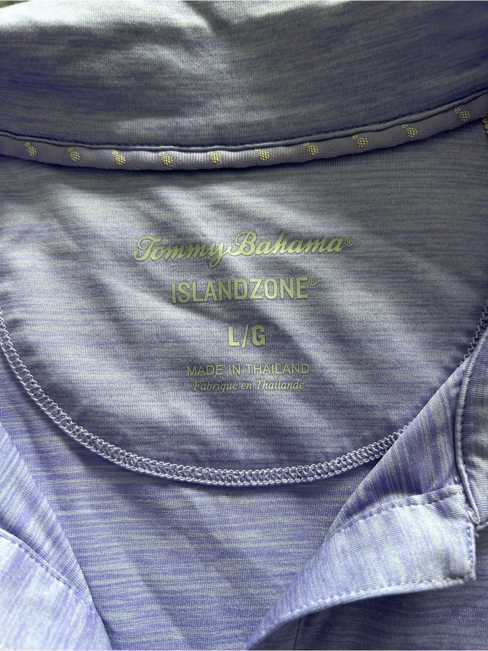 Tommy Bahama Island Zone Lavender Women’s Golf Shirt Size L - Picture 2 of 5